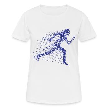 Coureur - T-shirt respirant Femme - blanc - Devant - AI Model Female 172 dark (172cm)