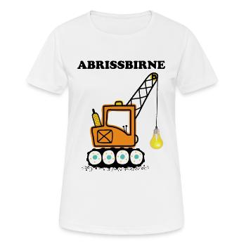 Wrecking Ball Excavator Gift Cool Saying Wordplay - Women's Breathable T-Shirt - white - Front - AI Model Female 172 dark (172cm)