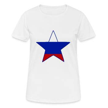La russie - T-shirt respirant Femme - blanc - Devant - AI Model Female 172 dark (172cm)