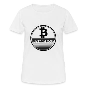 Bitcoin - Women's Breathable T-Shirt - white - Front - AI Model Female 172 dark (172cm)