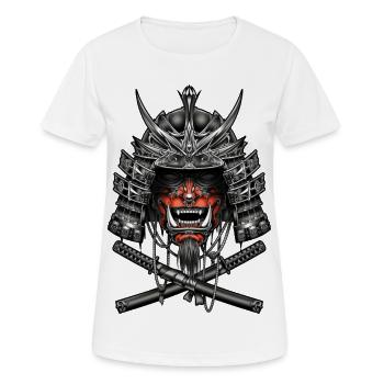 Samouraïs, combattants - T-shirt respirant Femme - blanc - Devant - AI Model Female 172 dark (172cm)