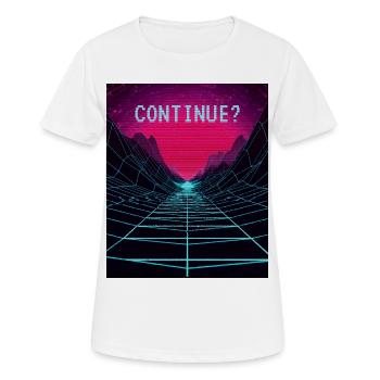 Aesthetic Vaporwave Synthwave Retro 80s - Women's Breathable T-Shirt - white - Front - AI Model Female 172 dark (172cm)