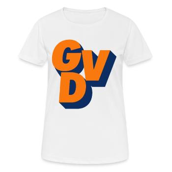 GVD, Political party, Curse, Politics # - Women's Breathable T-Shirt - white - Front - AI Model Female 172 dark (172cm)