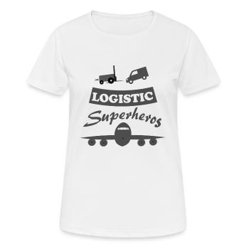 Logistics and transport - Women's Breathable T-Shirt - white - Front - AI Model Female 172 dark (172cm)