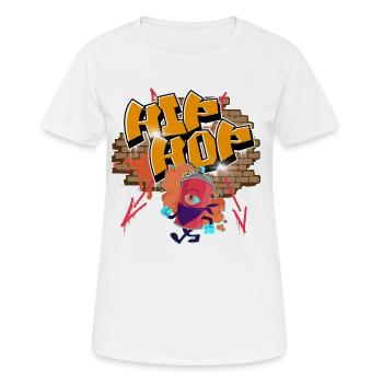Hip Hop Graffiti - Frauen T-Shirt atmungsaktiv - Weiß - Vorne - AI Model Female 172 dark (172cm)