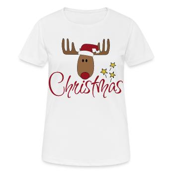 Lustige Geschenke zu Weihnachten für Freunde - Frauen T-Shirt atmungsaktiv - Weiß - Vorne - AI Model Female 172 dark (172cm)