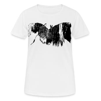 gorgeous tinker riding horses - Women's Breathable T-Shirt - white - Front - AI Model Female 172 dark (172cm)
