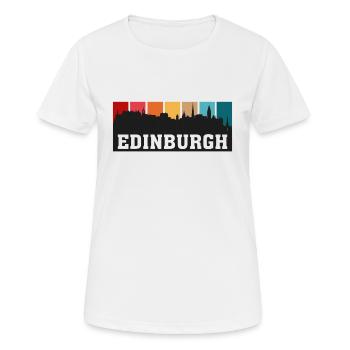 Édimbourg en Écosse - T-shirt respirant Femme - blanc - Devant - AI Model Female 172 dark (172cm)