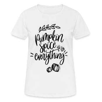 Pumpkin Spice Everything - Women's Breathable T-Shirt - white - Front - AI Model Female 172 dark (172cm)