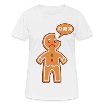 Lebkuchenmann Mimimi Mi Mi Mi Bäcker Gebäck Backen - Frauen T-Shirt atmungsaktiv - Weiß - Vorne - AI Model Female 172 dark (172cm)