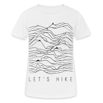 Randonnée - Randonneurs - Randonnée - Randonnée - T-shirt respirant Femme - blanc - Devant - AI Model Female 172 dark (172cm)