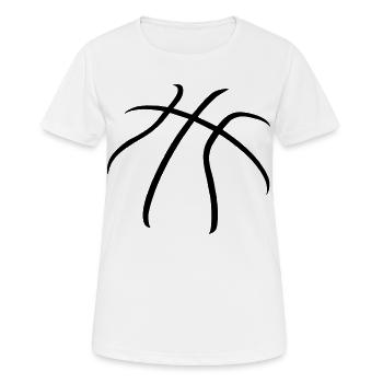 Panier - T-shirt respirant Femme - blanc - Devant - AI Model Female 172 dark (172cm)