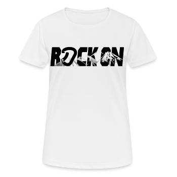 Climber climb mountain climber - Women's Breathable T-Shirt - white - Front - AI Model Female 172 dark (172cm)