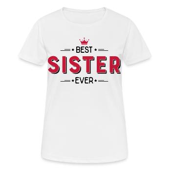 Sister - Women's Breathable T-Shirt - white - Front - AI Model Female 172 dark (172cm)