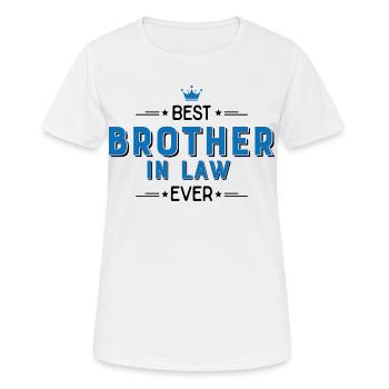 beau-frère - T-shirt respirant Femme - blanc - Devant - AI Model Female 172 dark (172cm)