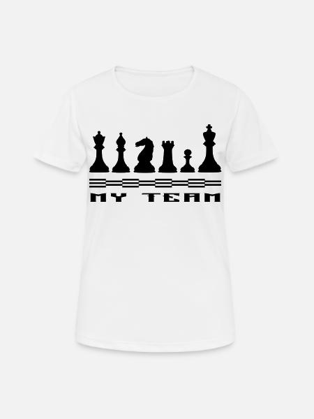 Schach - Frauen T-Shirt atmungsaktiv - Weiß