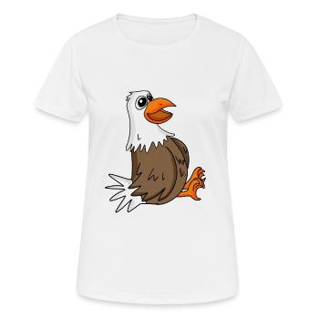 Niedliche Möwe - Frauen T-Shirt atmungsaktiv - Weiß - Vorne - AI Model Female 172 dark (172cm)