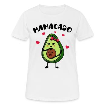 Maman avocat bébé naissance Grossesse ventre bébé - T-shirt respirant Femme - blanc - Devant - AI Model Female 172 dark (172cm)