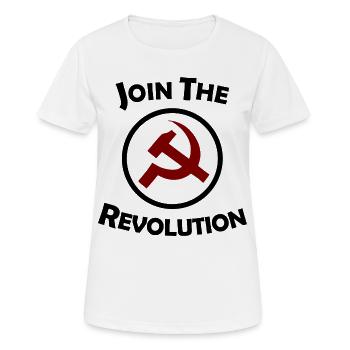 Sozialismus Revolution - Frauen T-Shirt atmungsaktiv - Weiß - Vorne - AI Model Female 172 dark (172cm)