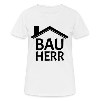 Bauherr - Frauen T-Shirt atmungsaktiv - Weiß - Vorne - AI Model Female 172 dark (172cm)