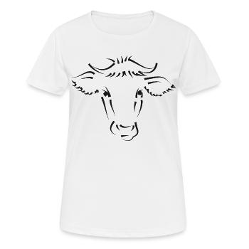 Vache Vaches - T-shirt respirant Femme - blanc - Devant - AI Model Female 172 dark (172cm)