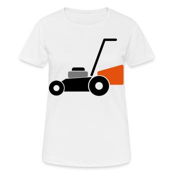Tondeuses à gazon - T-shirt respirant Femme - blanc - Devant - AI Model Female 172 dark (172cm)