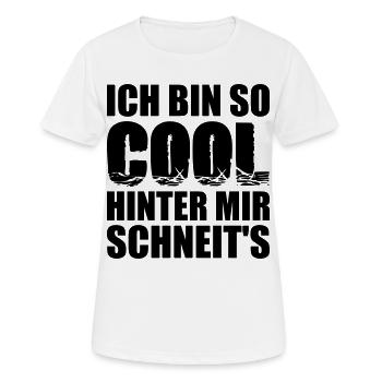 Coole Sprüche - Frauen T-Shirt atmungsaktiv - Weiß - Vorne - AI Model Female 172 dark (172cm)