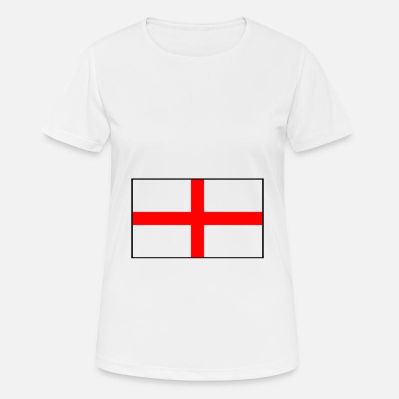 England flag - Women's Breathable T-Shirt - white