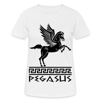 Black Pegasus Horse - Women's Breathable T-Shirt - white - Front - AI Model Female 172 dark (172cm)