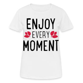 Des phrases drôles - T-shirt respirant Femme - blanc - Devant - AI Model Female 172 dark (172cm)