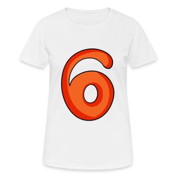 Number 6 Number Number Six - Women's Breathable T-Shirt - white - Front - AI Model Female 172 dark (172cm)