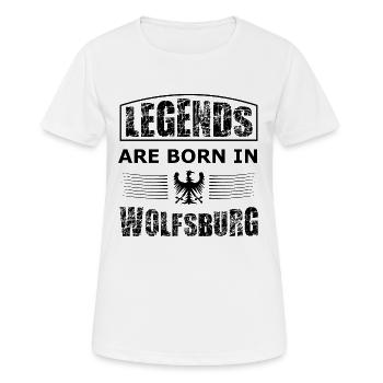 Wolfsburg Légendes - T-shirt respirant Femme - blanc - Devant - AI Model Female 172 dark (172cm)