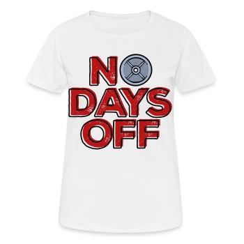 Fitness Bodybuilding Workout Statement - T-shirt respirant Femme - blanc - Devant - AI Model Female 172 dark (172cm)