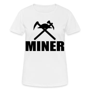 Miner - Women's Breathable T-Shirt - white - Front - AI Model Female 172 dark (172cm)
