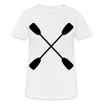 paddle - Women's Breathable T-Shirt - white - Front - AI Model Female 172 dark (172cm)