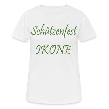 Schützenfest Ikone - Frauen T-Shirt atmungsaktiv - Weiß - Vorne - AI Model Female 172 dark (172cm)