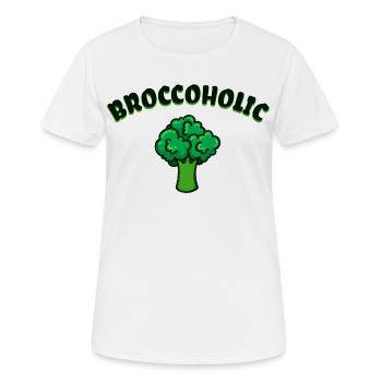 Drôles de phrases Vegan santé - T-shirt respirant Femme - blanc - Devant - AI Model Female 172 dark (172cm)