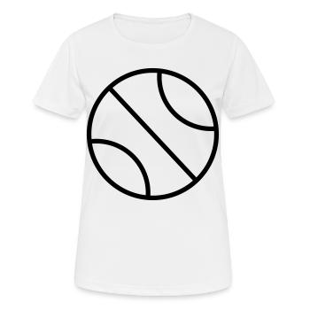 Balle - T-shirt respirant Femme - blanc - Devant - AI Model Female 172 dark (172cm)