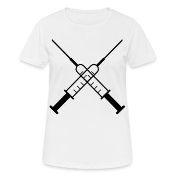 Medizin - Frauen T-Shirt atmungsaktiv - Weiß - Vorne - AI Model Female 172 dark (172cm)