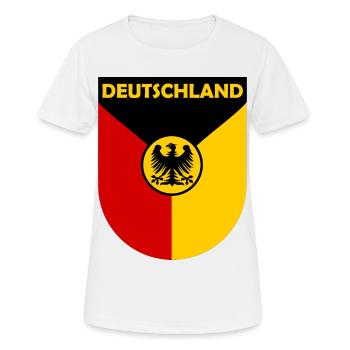 The German Federal Eagle - Women's Breathable T-Shirt - white - Front - AI Model Female 172 dark (172cm)
