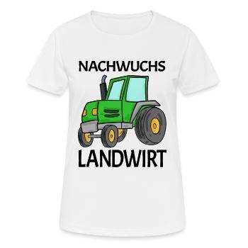 Dorf Kind Bauer Nachwuchs Kleinkind - Frauen T-Shirt atmungsaktiv - Weiß - Vorne - AI Model Female 172 dark (172cm)