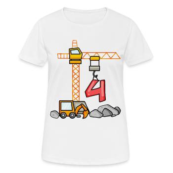 Pelle t-shirt 4 ans 4 ans garçon t-shirt - T-shirt respirant Femme - blanc - Devant - AI Model Female 172 dark (172cm)