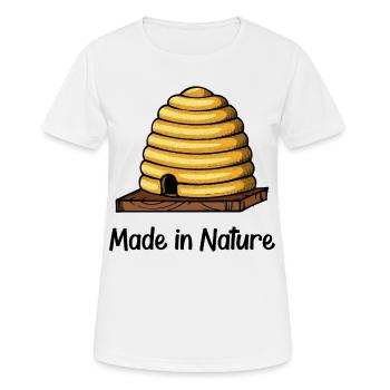 Lebensraum Statement Natur - Frauen T-Shirt atmungsaktiv - Weiß - Vorne - AI Model Female 172 dark (172cm)
