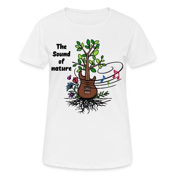 Wurzel Frischluft Natur Statement - Frauen T-Shirt atmungsaktiv - Weiß - Vorne - AI Model Female 172 dark (172cm)