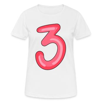 3 - T-shirt respirant Femme - blanc - Devant - AI Model Female 172 dark (172cm)