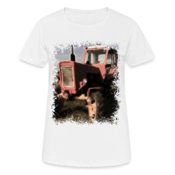 Traktor Belarus MTS 50 - Frauen T-Shirt atmungsaktiv - Weiß - Vorne - AI Model Female 172 dark (172cm)