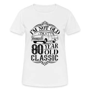 80th Birthday Classic - Women's Breathable T-Shirt - white - Front - AI Model Female 172 dark (172cm)