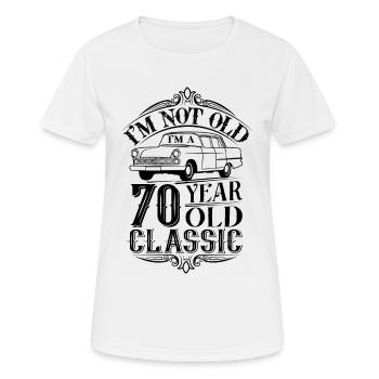 70th Birthday Classic - Women's Breathable T-Shirt - white - Front - AI Model Female 172 dark (172cm)