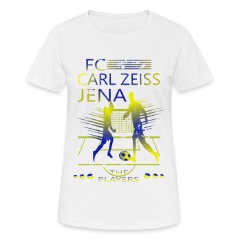 FC Carl Zeiss Jena - T-shirt respirant Femme - blanc - Devant - AI Model Female 172 dark (172cm)