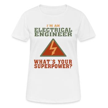 Funny Electrical Engineering Quote for Electrical - Women's Breathable T-Shirt - white - Front - AI Model Female 172 dark (172cm)